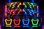 Laser Tag Set Infrared Blasters Light-Up Targets Sound & Vibration Feedback