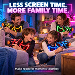 Laser Tag Set Infrared Blasters Light-Up Targets Sound & Vibration Feedback