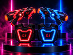 Laser Tag Set Infrared Blasters Light-Up Targets Sound & Vibration Feedback