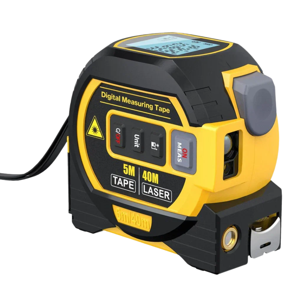 Laser Tape Measure 3-in-1 131 Ft Backlit LCD