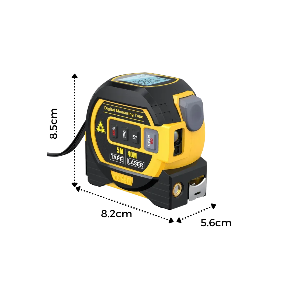 Laser Tape Measure 3-in-1 131 Ft Backlit LCD