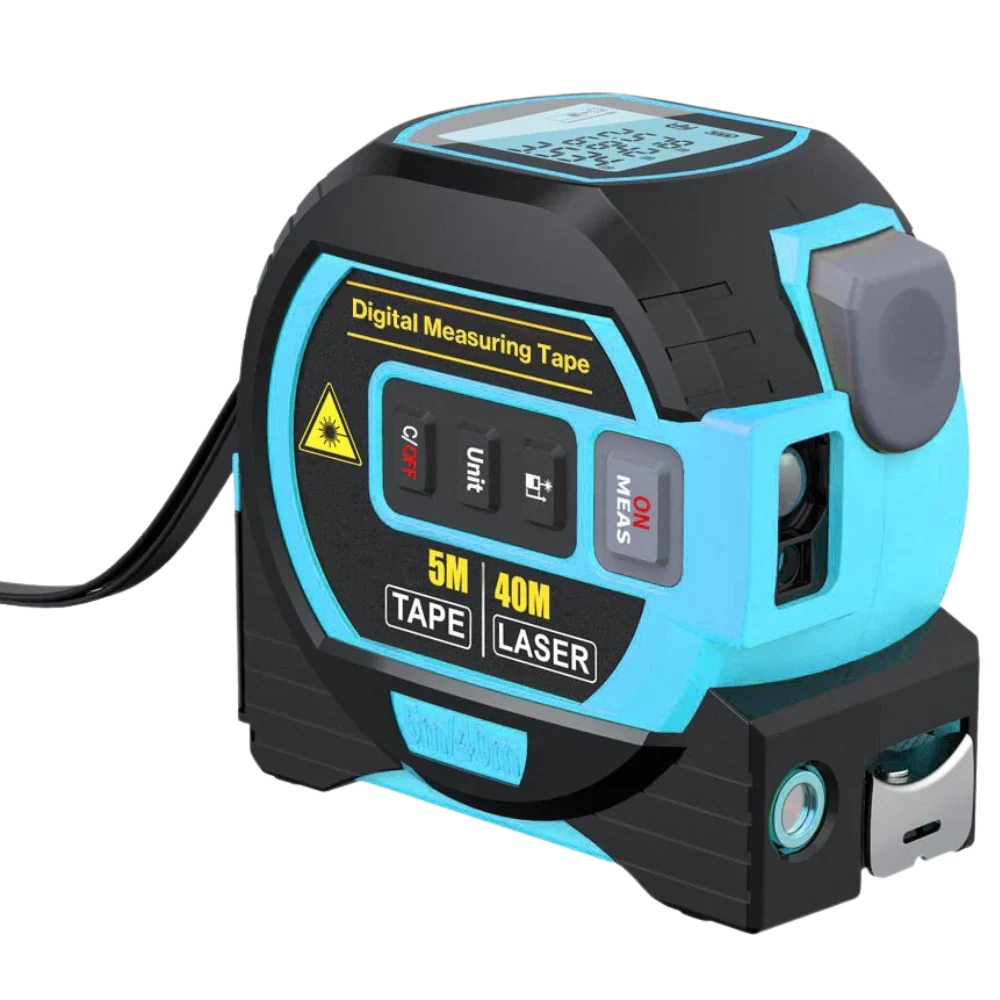 Laser Tape Measure Distance Area & Volume Backlit LCD