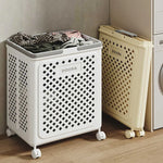 Laundry Basket Rolling Wheels Foldable Waterproof