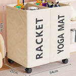 Laundry Hamper Slim Space-Saving Breathable Fabric