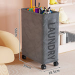 Laundry Hamper Slim Space-Saving Breathable Fabric