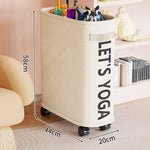 Laundry Hamper Slim Space-Saving Breathable Fabric