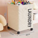 Laundry Hamper Slim Space-Saving Breathable Fabric