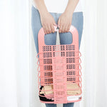 Laundry Storage Basket Wall-Mounted Foldable No-Drill Installation Holds 22 Lb+