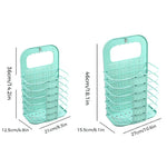 Laundry Storage Basket Wall-Mounted Foldable No-Drill Installation Holds 22 Lb+