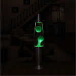 Lava Lamp Flowing Wax Compact 13-Inch Metal Base