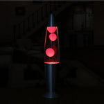 Lava Lamp Flowing Wax Compact 13-Inch Metal Base