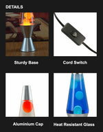 Lava Lamp Retro Design Flowing Wax Motion Warm Glow