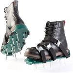 Lawn Aerator Shoes Spiked Adjustable Straps Set of 2