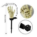 Lawn Lights Solar-Powered Skeleton Hand Stakes