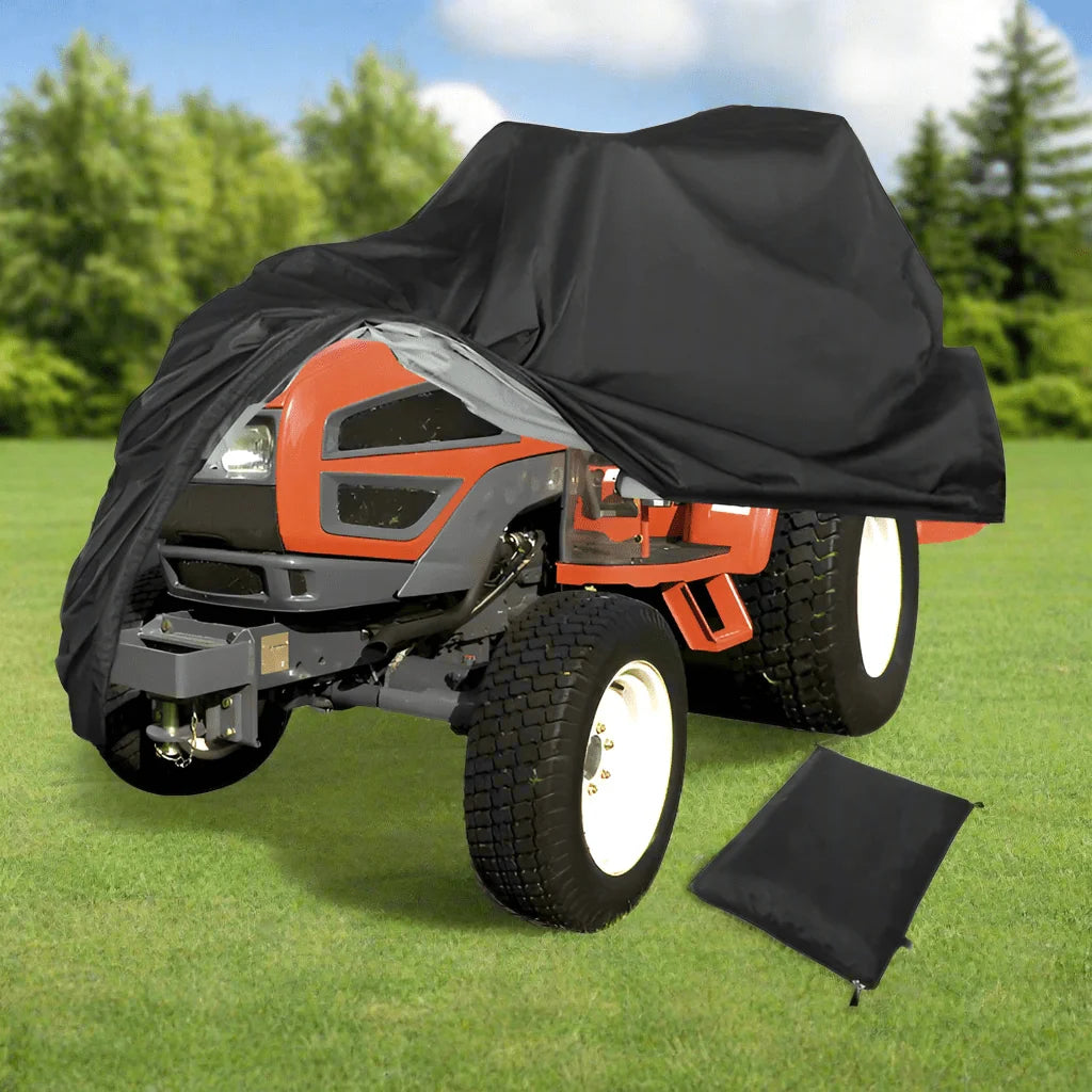 Lawn Mower Cover 420D Fabric All-Weather Protection Elastic Hem