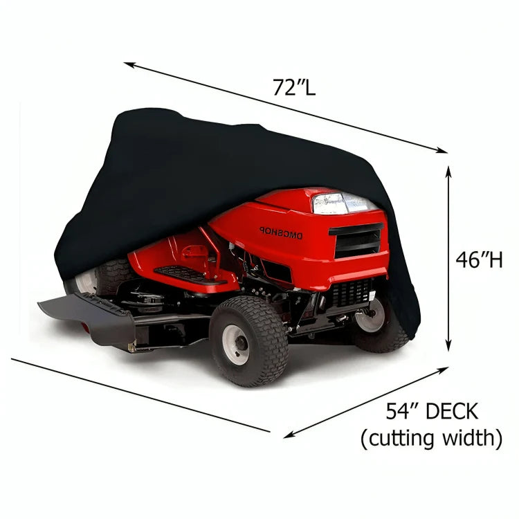 Lawn Mower Cover 420D Fabric All-Weather Protection Elastic Hem