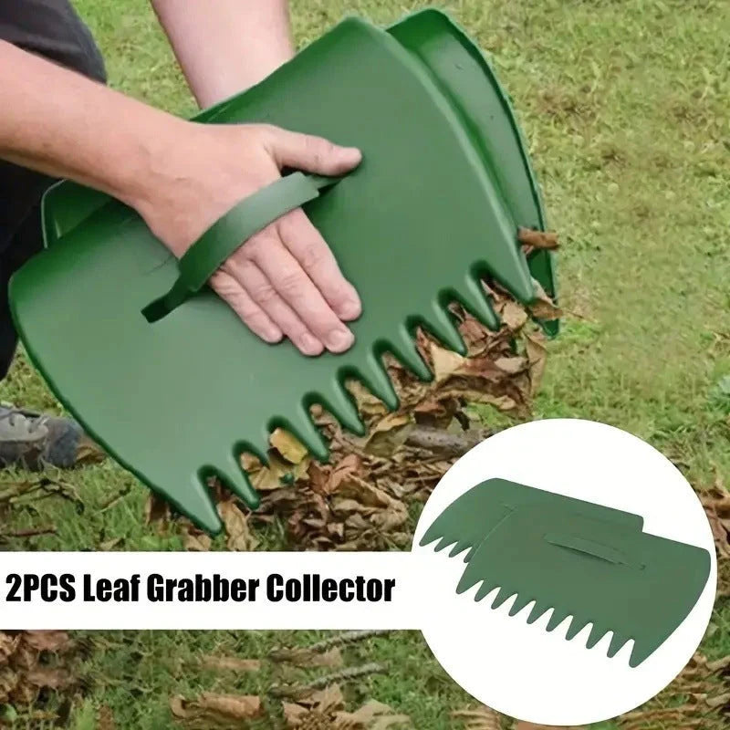 Leaf Scoop Plastic Comb-Style Edge Built-In Hand Strap