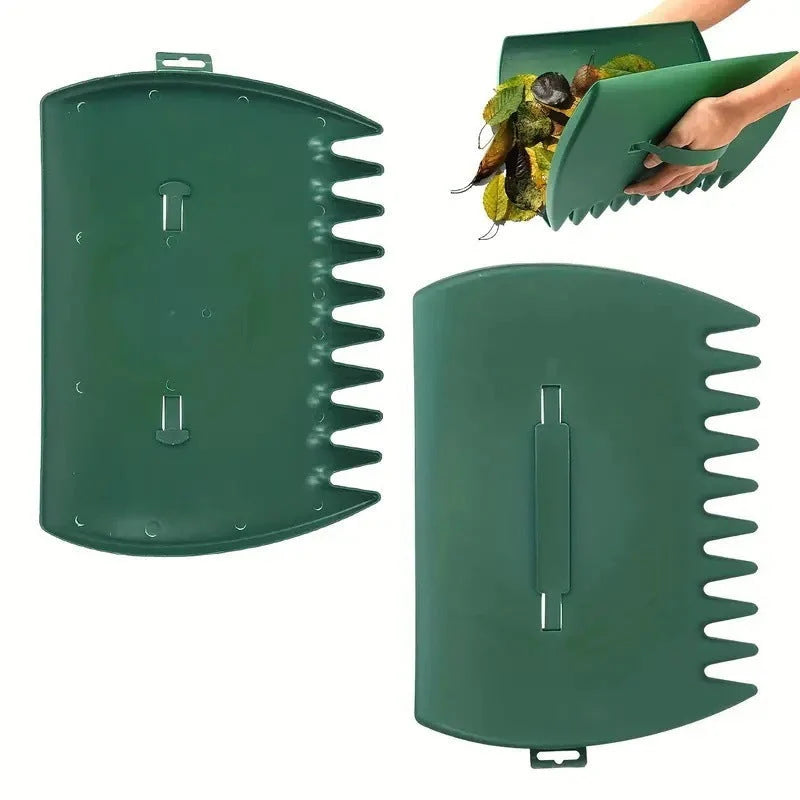 Leaf Scoop Plastic Comb-Style Edge Built-In Hand Strap