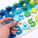 Learning Board Beechwood Counting & Shape Recognition