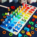 Learning Board Beechwood Counting & Shape Recognition