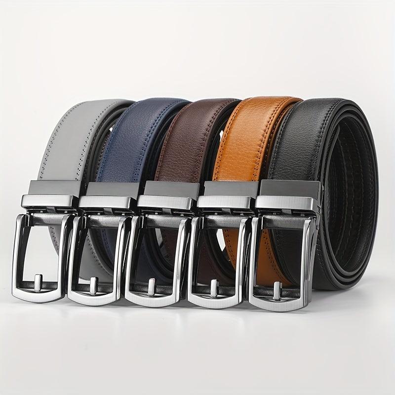 Leather Belt Genuine Leather Classic Buckle for Formal & Casual Wear