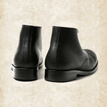 Leather Boots Retro Lace-Up Non-Slip Rubber Sole