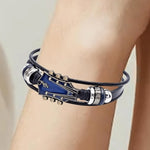Leather Bracelet Guitar-Inspired Adjustable Fit