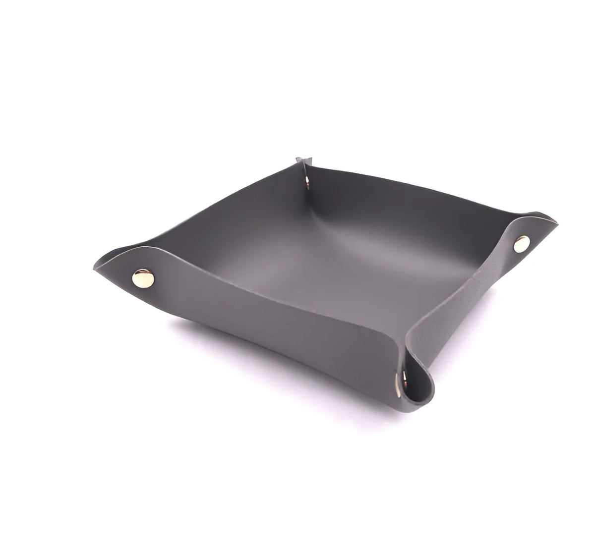 Leather Catchall Tray Multiple Compartments Desk Organizer