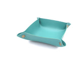 Leather Catchall Tray Multiple Compartments Desk Organizer