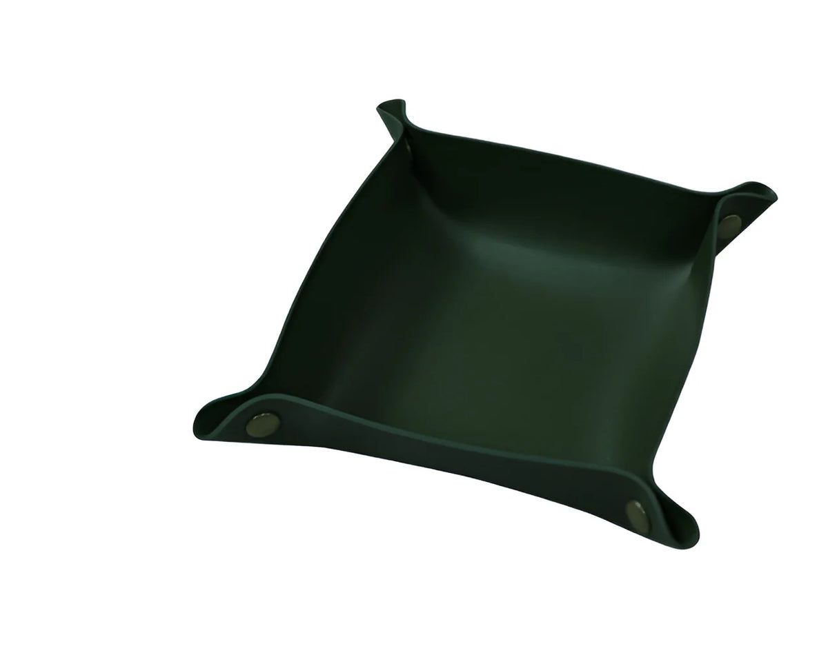 Leather Catchall Tray Multiple Compartments Desk Organizer