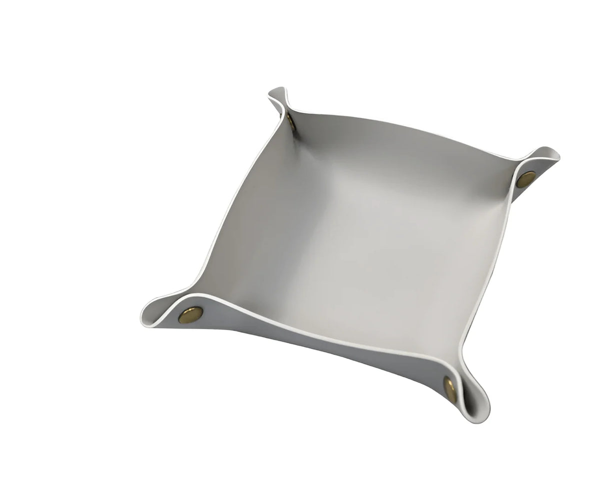 Leather Catchall Tray Multiple Compartments Desk Organizer