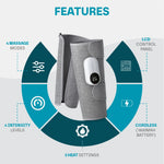 Leg & Calf Massager Cordless Heat Therapy Adjustable Fit