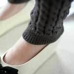 Leg Warmers Ribbed Acrylic Non-Slip Elastic Top