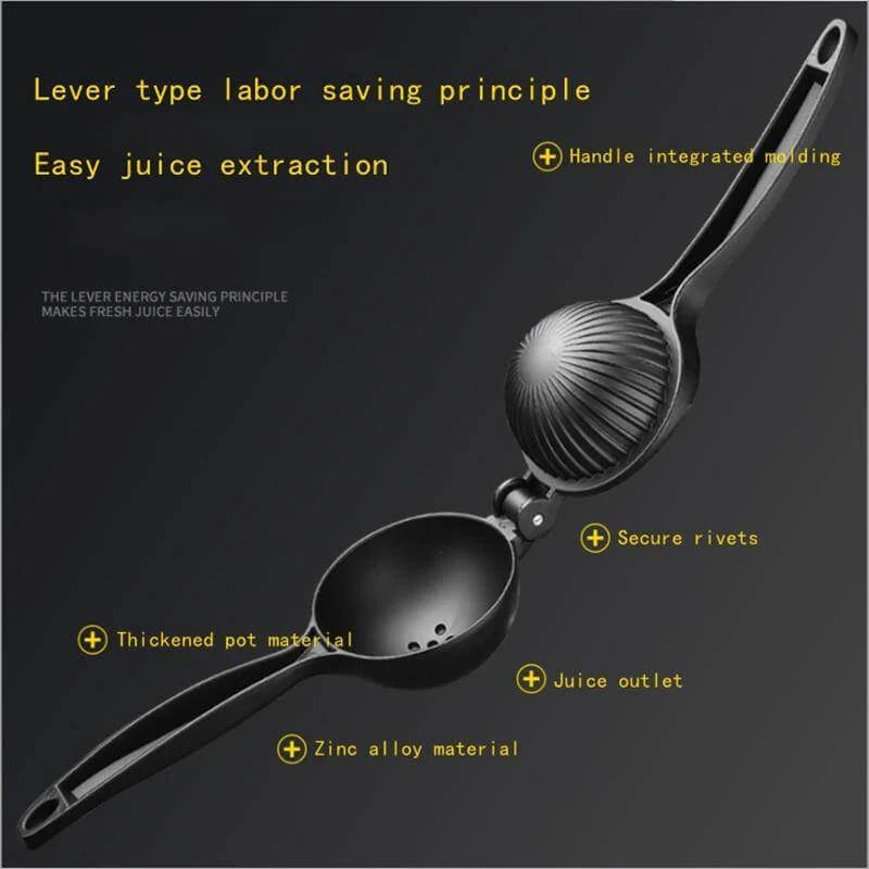 Lemon Squeezer Zinc Alloy Easy-Clean Hand Press