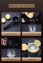 Lemon Squeezer Zinc Alloy Easy-Clean Hand Press