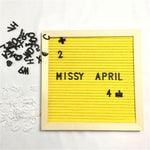 Letter Board Sign Wooden Changeable Message Display