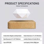 Levitating Planter Magnetic 360° Rotating Silent Operation