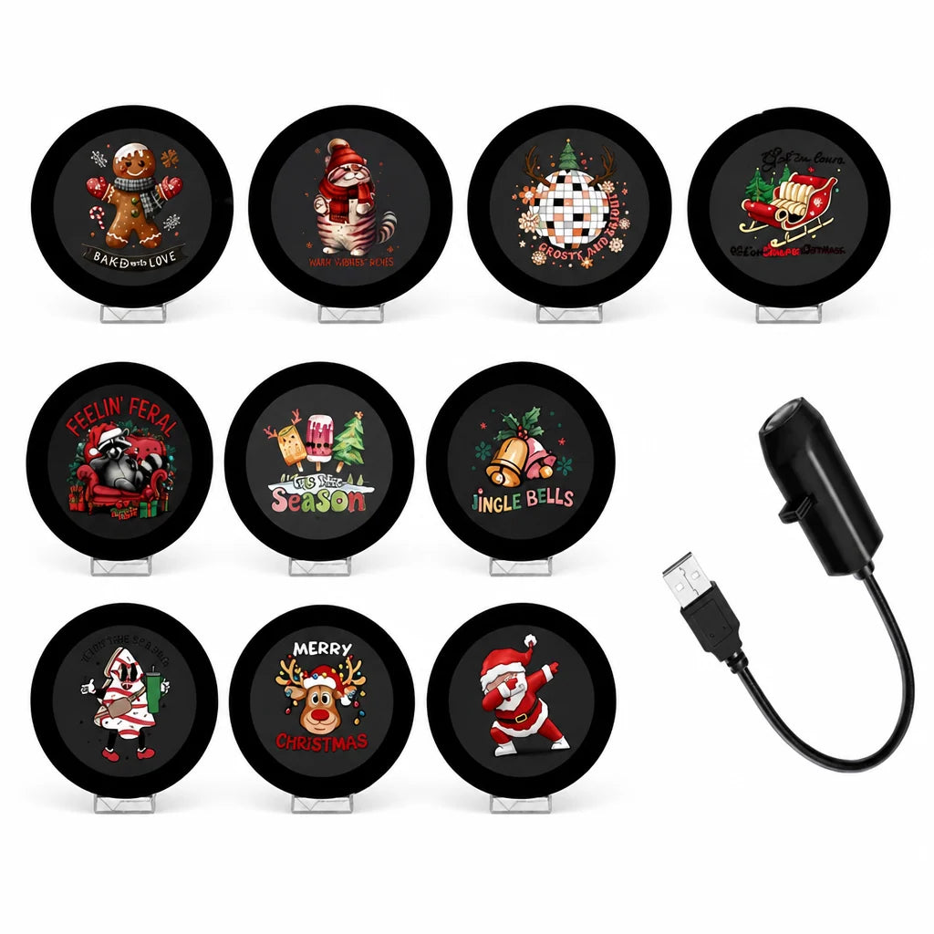 Light Projector USB Powered 4K Ultra-HD Interchangeable Scenes