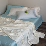 Linen Bedding Set Breathable & Moisture-Wicking Deep-Pocket 14 Inch