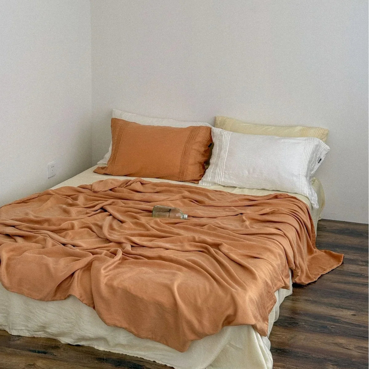 Linen Bedding Set Breathable & Moisture-Wicking Deep-Pocket 14 Inch