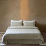 Linen Bedding Set Stonewashed Ruffle Detail