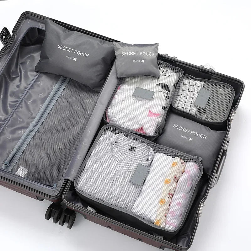 Luggage Organizer Set Water-Repellent Oxford Fabric Set of 6