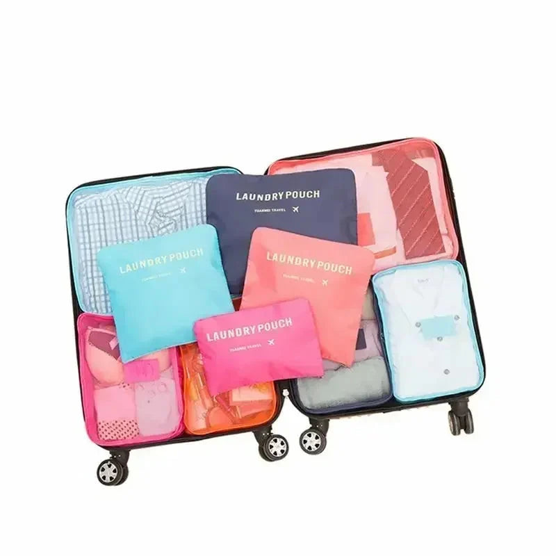 Luggage Organizer Set Water-Repellent Oxford Fabric Set of 6