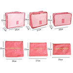 Luggage Organizer Set Water-Repellent Oxford Fabric Set of 6