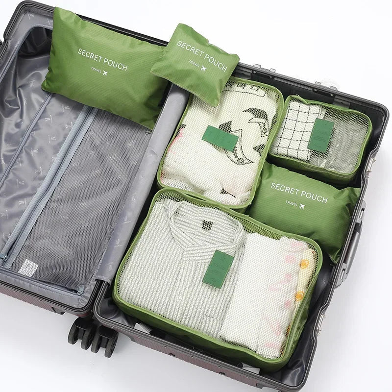 Luggage Organizer Set Water-Repellent Oxford Fabric Set of 6