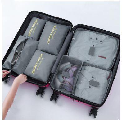 Luggage Organizer Set Waterproof 6-Piece Travel Pouches
