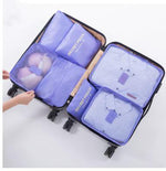 Luggage Organizer Set Waterproof 6-Piece Travel Pouches