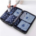 Luggage Organizer Set Waterproof 6-Piece Travel Pouches