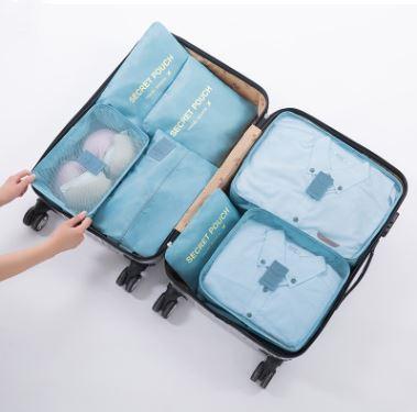 Luggage Organizer Set Waterproof 6-Piece Travel Pouches