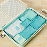 Luggage Organizer Set Waterproof 6-Piece Travel Pouches